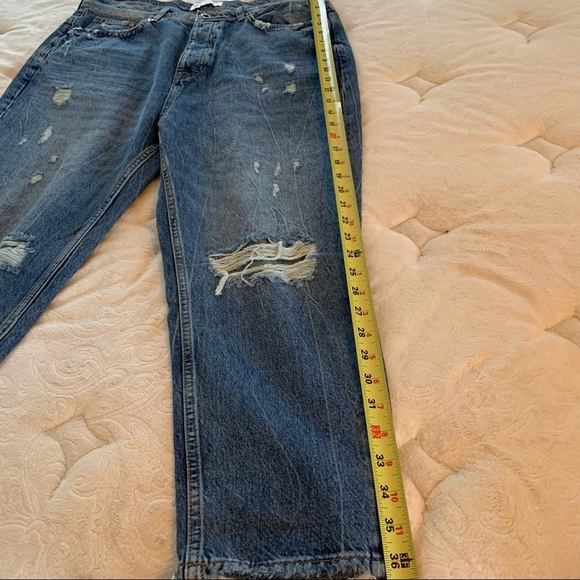 NWT ZARA men’s capris distressed jeans-size 32 - Picture 9 of 12